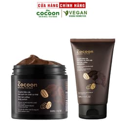 Thumbnail Bộ cà phê Đắk Lắk làm sạch da chết cocoon: da mặt 150ml + cơ thể 200ml 1