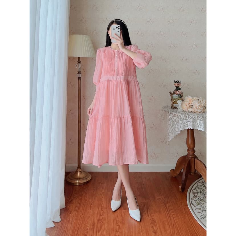Ảnh De Leah - Đầm Xòe Xếp Li Ngực - Thời Trang Thiết Kế 3