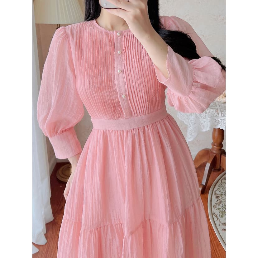 Ảnh De Leah - Đầm Xòe Xếp Li Ngực - Thời Trang Thiết Kế 2