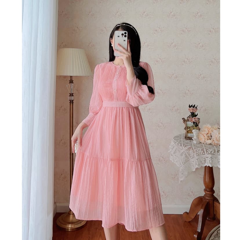 Ảnh De Leah - Đầm Xòe Xếp Li Ngực - Thời Trang Thiết Kế 1