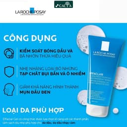 Thumbnail Sữa Rửa Mặt La Roche Posay Cho Da Dầu Mụn, Nhạy Cảm - Effaclar Purifying Foaming Gel 50ml 2