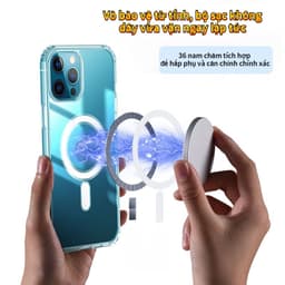Thumbnail Ốp lưng từ tính trong suốt iphone KOLEAD P12 chống sốc sạc không dây 14 13 12 11 x xs xsm 8 7 6 Pro Max plus Case 2