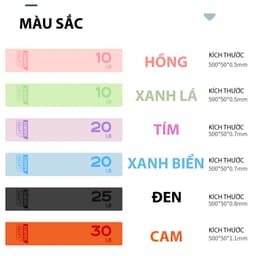 Thumbnail Dây kháng lực, miniband tập tay, mông cao su Aolikes 3601 4