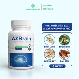 Thumbnail Combo 2 hộp viên uống AZBrain tăng cường trí nhớ, bổ huyết,hết đau nửa đầu, chóng mặt, ngủ ngon (Hộp 60 viên) 1
