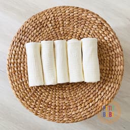 Thumbnail Khăn sữa cho bé màu kem trơn Petit Bebe muslin thấm hút mềm mại cho làn da bé 2