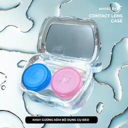 Thumbnail Khay đựng lens có gương Angel Eyes kèm bộ dụng cụ đeo lens | Khay gương đựng kính áp tròng 3