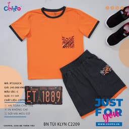 Thumbnail Set bộ hè Chippo chất liệu 100% Cotton mặc ở nhà cho bé Trai từ 11 đến 14 Tuổi (34-50kg) 1