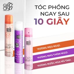 Thumbnail Dầu Gội Khô Dry Shampoo Girlz Only No Residue Nude 200ml 4