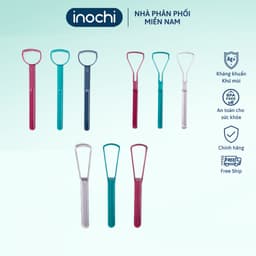 Thumbnail 1 set 3 Đồ cạo lưỡi inochi, nhựa PP an toàn, nạo lưỡi, dụng cụ vệ sinh lưỡi cho bé dụng cụ vệ sinh lưỡi tiện dụng 1