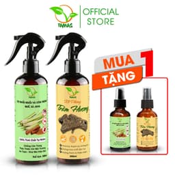 Thumbnail Bộ 2 chai xịt phòng thơm lâu TAMAS 300ml, thành phần tự nhiên an toàn, giúp khử mùi, đuổi côn trùng, thư giãn, ngủ ngon. 1