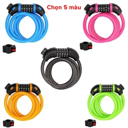 Thumbnail Khóa Xe Đạp Dây Lõi Thép 5 Số Dài 120cm – Chọn Màu – Bộ Khóa Xe Máy Thông Minh Chống Trộm Cao Cấp Chính Hãng Amalife 4