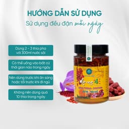 Thumbnail Mật Ong Đông Trùng Hạ Thảo Táo Đỏ Kỷ Tử Saffron Kim Cương Vàng - Dưỡng Da, An Thần, Tăng Cường Sức Khỏe (380ml/Hộp) 3