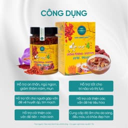Thumbnail Mật Ong Đông Trùng Hạ Thảo Táo Đỏ Kỷ Tử Saffron Kim Cương Vàng - Dưỡng Da, An Thần, Tăng Cường Sức Khỏe (380ml/Hộp) 2