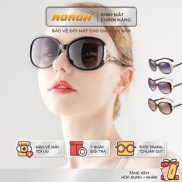 Thumbnail Kính Râm Nữ Thời Trang AORON Gọng PC Đàn Hồi Chạm Hồ Ly Sang Trọng Và Cuốn Hút, Tròng Kính Nữ Phân Cực Chống UV 1