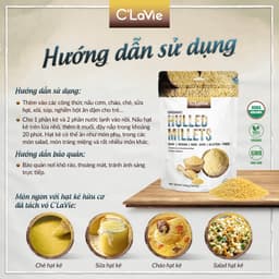 Thumbnail Hạt kê nếp vàng đã tách vỏ hữu cơ C'LaVie 200g 2
