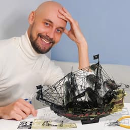 Thumbnail Mô Hình Kim Loại 3D Lắp Ráp Piececool The Queen Anne's Revenge (Nhiều Màu) HP239-KG 2