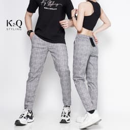 Thumbnail Quần ống suông kaki cotton co giãn KQ STYLING caro cao cấp 1