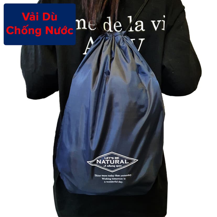 Ảnh Balo Dây Rút Unisex Đựng Đồ Đa Năng, Túi Gấp, Túi Dây Rút Vải Dù Chống Thấm Nước Chính Hãng Amalife 1