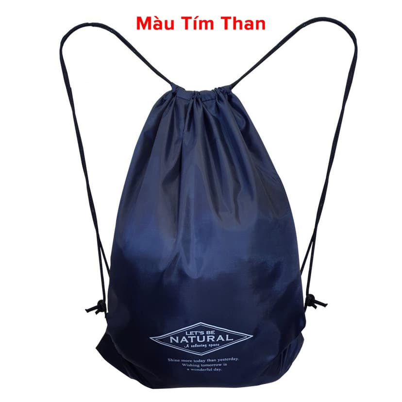 Ảnh Balo Dây Rút Unisex Đựng Đồ Đa Năng, Túi Gấp, Túi Dây Rút Vải Dù Chống Thấm Nước Chính Hãng Amalife 2