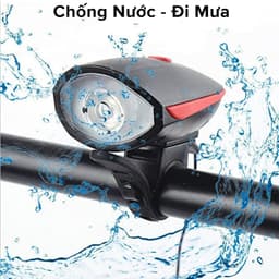 Thumbnail Đèn Còi Xe Đạp Thể Thao Siêu Sáng Kèm Pin Sạc USB LED T6 Chống Nước – Đèn Còi 140db 3 Chế Độ Sáng Chính hãng Amalife 4