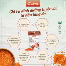Thumbnail Đậu lăng đỏ tách vỏ hữu cơ C'LaVie 200g 1