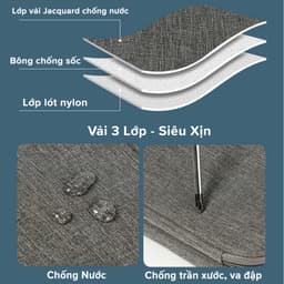 Thumbnail Túi Đựng Phụ Kiện Công Nghệ Không Thấm Nước, Đựng Đa Năng Điện Thoại Có Quai Xách Mini Đi Du Lịch Chính Hãng Amalife 4