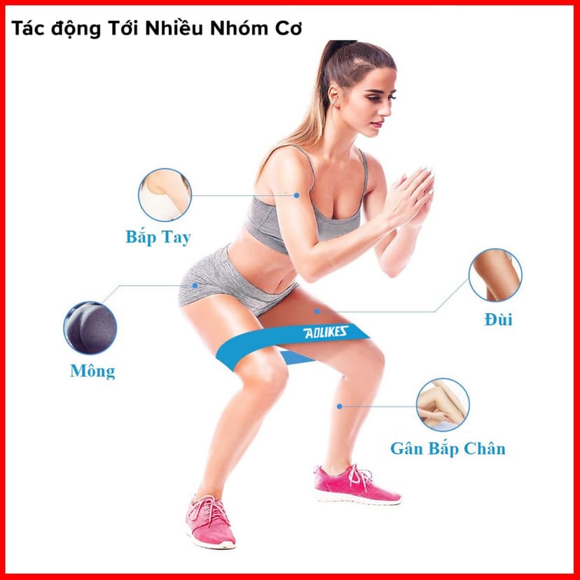 Ảnh Dây Kháng Lực Đàn Hồi  AL3601 Tập Đá Bóng Tăng Lực Sút, Dây Tập Chân Đùi Mông, Tăng Lực Cổ Chân Hãng Aolike 1