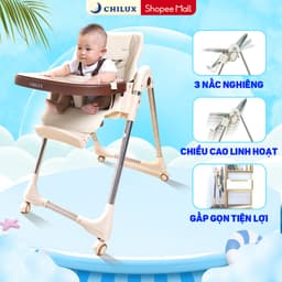 Thumbnail Ghế ăn dặm cho bé Chilux Grow S - Điều chỉnh độ cao linh hoạt, ngã lưng 5 cấp độ 1