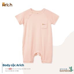 Thumbnail Body cộc tay Arich vải sợi tre petit cao cấp, co giãn, mềm mịn cho bé trai bé gái size 0-18tháng 3