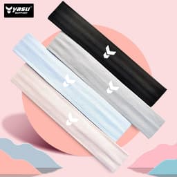 Thumbnail Băng đô thể thao thấm hút mồ hôi nam nữ, vải dệt kim không xù lông Yasu 2104 3