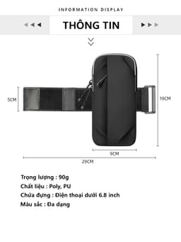 Thumbnail Túi Chạy Bộ Bảo Hành 12 Tháng Đai Chạy Bộ Đa Năng Chống Thấm Sức Chứa Lớn Và Thoáng Khí Cleacco TCB Boro Sport 1