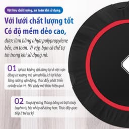 Thumbnail BG Sàn nhún 40 inch cao cấp loại có tay vịn Trampoline 3