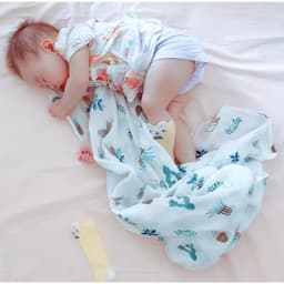 Thumbnail Khăn Tắm Dày, Chăn Đắp 6 Lớp BONNY Mềm Mịn Thoáng Khí Cho Bé (KT:90X120Cm) 1