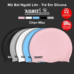 Thumbnail Mũ Bơi Nón Bơi Người Lớn Silicone Siêu Co Giãn Hãng Aolikes AL5010 – Chọn Màu, Siêu Bền, Mềm, Chống Thấm Nước 1