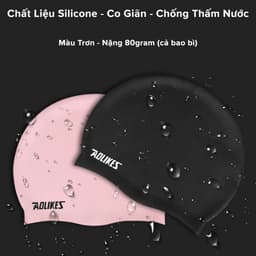 Thumbnail Mũ Bơi Nón Bơi Người Lớn Silicone Siêu Co Giãn Hãng Aolikes AL5010 – Chọn Màu, Siêu Bền, Mềm, Chống Thấm Nước 3