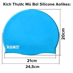 Thumbnail Mũ Bơi Nón Bơi Người Lớn Silicone Siêu Co Giãn Hãng Aolikes AL5010 – Chọn Màu, Siêu Bền, Mềm, Chống Thấm Nước 2