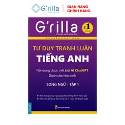 Thumbnail Sách Tư duy tranh luận tiếng Anh tập 1 GRILLA, kèm App miễn phí 1