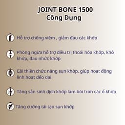 Thumbnail Combo 2 Hộp Bổ Khớp Joint Bone 1500 Bổ Sung Glucosamine Giảm Đau,Thoái Hóa Khớp, Tăng Cường Dịch Khớp 30 Viên 1