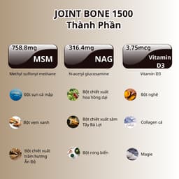 Thumbnail Combo 2 Hộp Bổ Khớp Joint Bone 1500 Bổ Sung Glucosamine Giảm Đau,Thoái Hóa Khớp, Tăng Cường Dịch Khớp 30 Viên 2