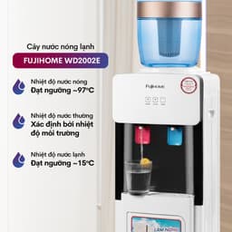 Thumbnail Cây nước nóng lạnh FUJIHOME WD2002E làm lạnh điện tử, có ngăn để cốc chén, tiết kiệm điện năng 2