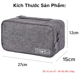 Thumbnail Túi Đựng Đồ Lót, Áo Ngực, Mỹ Phẩm Tất Chống Thấm Nước Tiện Lợi Khi Đi Du Lịch Nhiều Ngăn Chọn Màu Chính Hãng Amalife 3