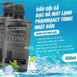 Thumbnail Bộ sản phẩm dầu gội, sữa tắm Pharmaact bạc hà mát lạnh sạch sâu sáng khoái nội địa Nhật Bản - Bahachiha 4