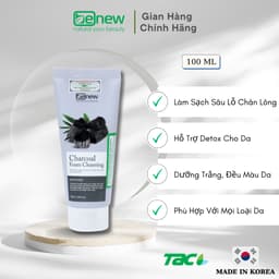 Thumbnail Sữa Rửa Mặt Than Hoạt Tính Benew Charcoal Foam Cleansing TAC 100ml 2