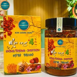 Thumbnail Mật Ong Đông Trùng Hạ Thảo Táo Đỏ Kỷ Tử Saffron Kim Cương Vàng - Dưỡng Da, An Thần, Tăng Cường Sức Khỏe (380ml/Hộp) 4