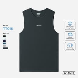 Thumbnail Áo Ba Lỗ Nam AVIANO Công Nghệ Dri-Air Thể Thao Thun Lạnh, Áo Thun Nam Co Giãn, Thoáng Khí 2