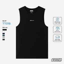 Thumbnail Áo Ba Lỗ Nam AVIANO Công Nghệ Dri-Air Thể Thao Thun Lạnh, Áo Thun Nam Co Giãn, Thoáng Khí 4