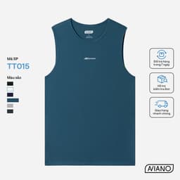 Thumbnail Áo Ba Lỗ Nam AVIANO Công Nghệ Dri-Air Thể Thao Thun Lạnh, Áo Thun Nam Co Giãn, Thoáng Khí 1