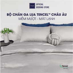 Thumbnail Bộ 5 Món chăn ga lụa Tencel Châu Âu Changmi Bedding 60S siêu mềm mượt và mát lạnh. Tencel chính hãng Lenzing 1