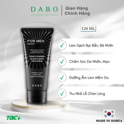 Thumbnail Sữa rửa mặt cao cấp cho nam DABO Black Force For Men 120ml 2