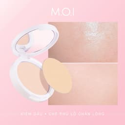 Thumbnail Phấn phủ M.O.I Cosmetics kiềm dầu kháng nước - tone tự nhiên 10g 2
